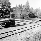 Statens Järnvägar, SJ dressin 100. Näsvikens station anlagd 1887.
