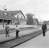 Björbo station uppfördes 1902. Stinsen heter Hallbäck.