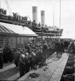 Krigsfångeutväxling i Trelleborg.