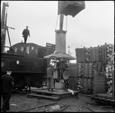 Statens Järnvägar, SJ Ke 1111. Vedlastning till lok