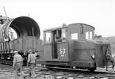 Transport av cementugn Kalmar - Degerhamn. Fotograferat av Stationsskrivare Nelson, Kalmar Central