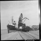 Kollossning från fartyg till järnvägsvagn