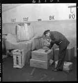 Ilgodsmagasinet Centralstationen i Stockholm. In- och utlämning av gods, trådlös godsprickning, trucktransporter till tågen. 
Text : KAT, SOF, BK, RÖ