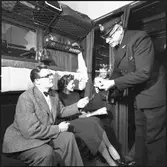 Resande i SJ A014. Statister.