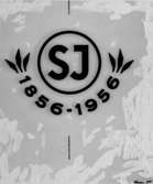 Statens Järnvägar, SJ 1856-1956. Emblem för 100-årsjubileet.