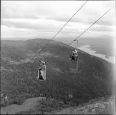 Utsikt över fjällvärlden från Åre linbana.