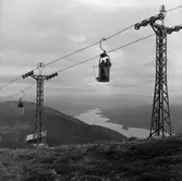 Utsikt över fjällvärlden från Åre linbana.