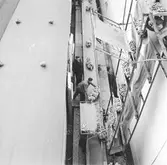 Göteborg. Växling i Frihamnen.
Bananlossning