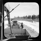 Järnvägsbygge, Morjärv - Kalix.
(spårarbete, spårtransport)