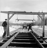 Järnvägsbygge, Morjärv - Kalix.
(spårarbete, spårtransport)