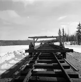 Järnvägsbygge, Morjärv - Kalix, spårarbete.