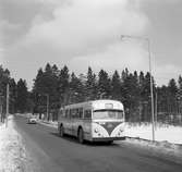 Statens Järnvägar, SJ buss 2722. Vägbuss, Scania Vabis, typ Capitol.