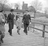 Kung Gustav VI Adolf och Kronprinsen Carl Gustavs besök på M/S Trelleborg
Generaldirektör Erik Upmark