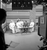 Statens Järnvägars Lucia med tärnor, 1958, i TV-studio i Berlin