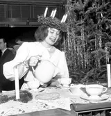 Statens Järnvägars Lucia, 1958, på resebyrå i Berlin