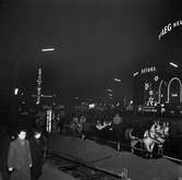 Statens Järnvägars Lucia, 1958, åker häst o vagn genom Väst-Berlin