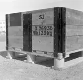 Statens Järnvägar, SJ pallbox med  pallkrage