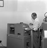 SJ, Statens Järnvägar.  IBM datamaskiner för hålkort