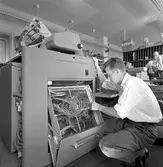 SJ, Statens Järnvägar. IBM datamaskiner