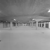 Statens Järnvägar, SJ. Svenska Lastbil AB, SLAB magasin i Årsta. Nybyggt