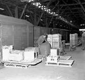 Omlastningsmagasin, sortering av ankommande gods