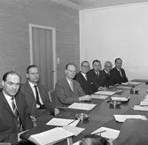 Konferens på Förrådsbyrån med utländska gäster. SJ-nytt nr 5/61