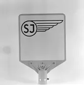 Hållplatsskylt för vägbuss