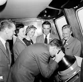 SLTF, Svenska lokaltrafik föreningen, årsmöte i Falsterbo. Bild från kommandobryggan