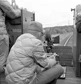 Filminspelning, Göteborg-Stockholm, 11-13 juli. Specialvagv av tyskt ursprung