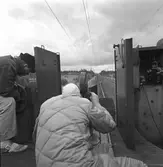 Filminspelning, Göteborg-Stockholm, 11-13 juli. Specialvagn av tyskt ursprung