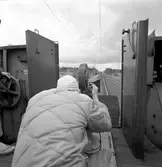 Filminspelning, Göteborg-Stockholm, 11-13 juli. Specialvagn av tyskt ursprung