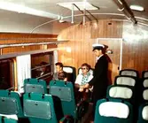 Statens Järnvägar, SJ Y0a2, tåg på linjen, interiör 1-2 klass