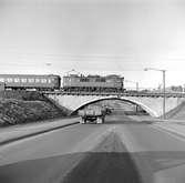 Viadukten vid Sockenvägen, Stockholm. Statens Järnvägar SJ Dg.