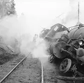 Sprängning vid Galtåsen. SJ B5 888
