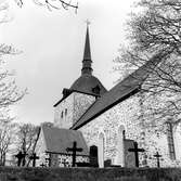 Ålandsresa. Saltvik kyrka och kyrkogård