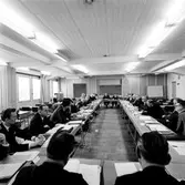 Brittisk Företagsnämnd. Generaldirektör, Gd, Erik Upmark, 8:a från vänster vid vänstra bordet