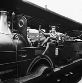 Historiska tågets resa från Stockholm till Göteborg för invigningen av Tåg 62. På bilden syns lok nummer 3 