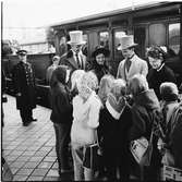 Historiska tågets resa från Stockholm till Göteborg för invigningen av Tåg 62. SJ B 3 