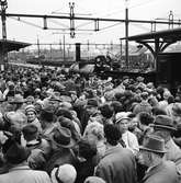 Historiska tågets resa från Stockholm till Göteborg för invigningen av Tåg 62. SJ B 3 