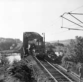 Transport Göteborg-Stenungsund. SJ Q51 101363.
Nordreälvsbron på linjen mellan Säve och Ytterby.