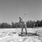 Driftvärnets vintertävling. Granatkastning