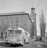 Kombinerad linje- och turistbuss. Vägbuss Statens Järnvägar Statens Järnvägar SJ CF 65-61 3446 utrustad med 