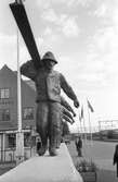 Invigning av rallarmonument vid Kiruna Centralstation