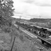 Spårrevision. Räls och slipersbyte (betongslipers). Linjen Rotebro, R - Zlpv