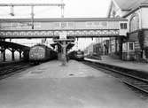 Distriktsreportage Växjö. Alvesta station. Statens Järnvägar, SJ Ra och SJ Y0a2.