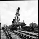Loktransport från järnvägsmuseet i Tomteboda. UWHJ 1 