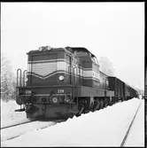 Statens Järnvägar, SJ T43 228 vid Fågelsjö station.