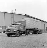 Container hantering i Göteborgs hamn.