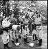 Civilförsvarsövning. Länstävlan för industribrandkårer och borgarbrandkårer