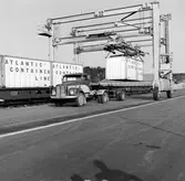 Statens Järnvägar, SJ Sds. Containerterminal. Solna